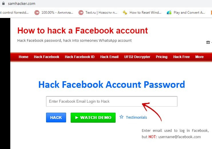 hack Facebook Sam Hacker