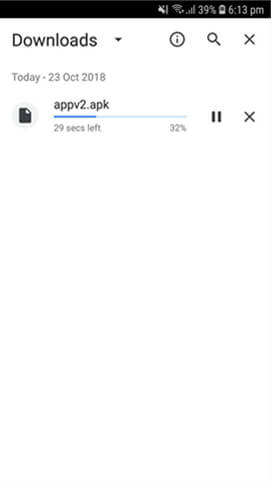 Download XNSPY på en Android