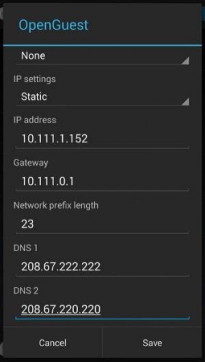 блокировать порно с помощью DNS для Android