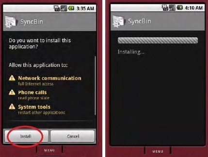 keylogger for android -installing