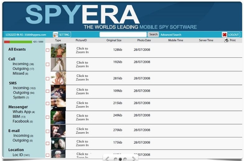 Spyera- 전화번호로 누군가를 추적하는 방법