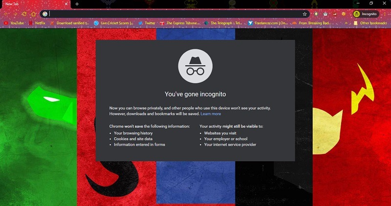 how to check private browsing history