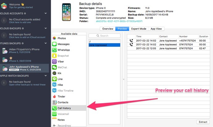 View iPhone Call History Using iCloud Sync-4