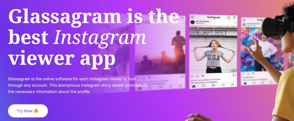 Como visualizar uma conta privada do Instagram com Glassagram-1
