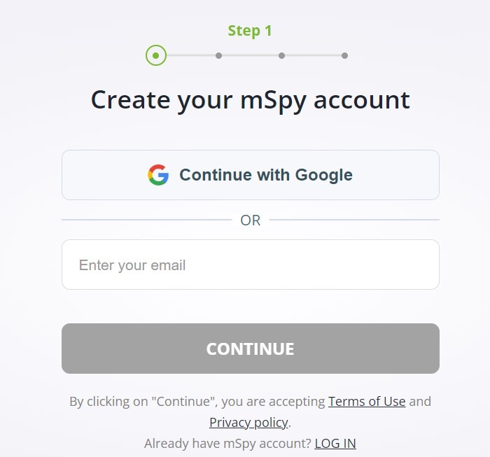 mspy Registrieren